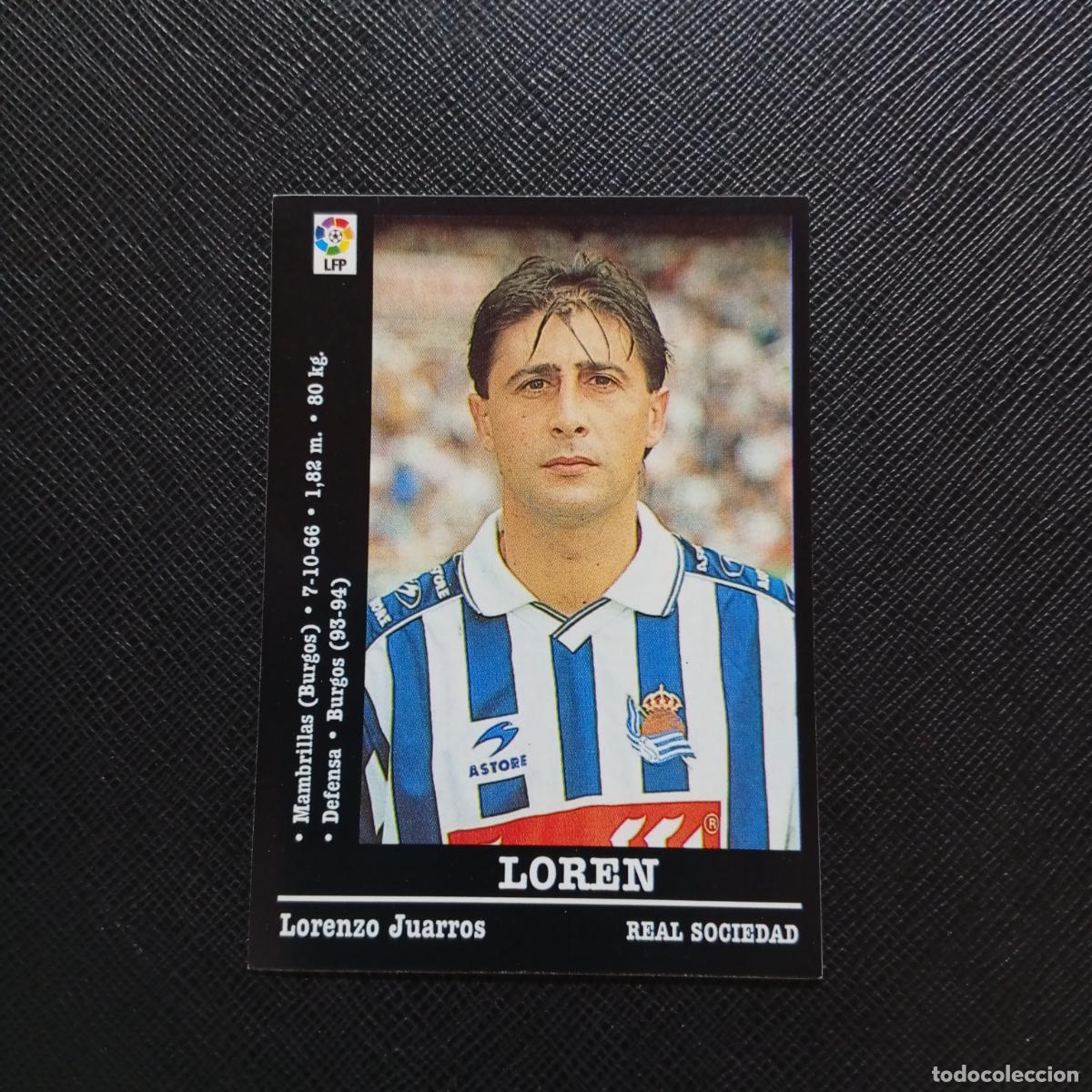 Cromos de F&uacute;tbol: 209 LOREN REAL SOCIEDAD PANINI 2000 2001 CROMO FUTBOL 00 01 LIGA - SIN PEGAR - A165 PG532 B