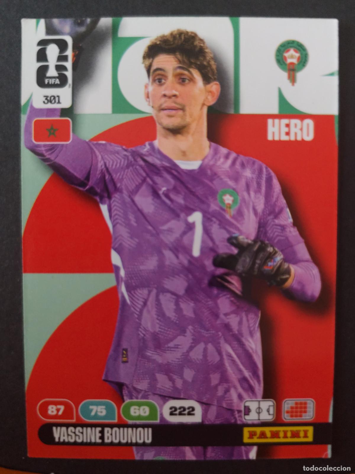 Cromos de F&uacute;tbol: 301 YASSINE BOUNOU MARRUECOS ADRENALYN MUNDIAL FIFA WORLD CUP 2026 PANINI