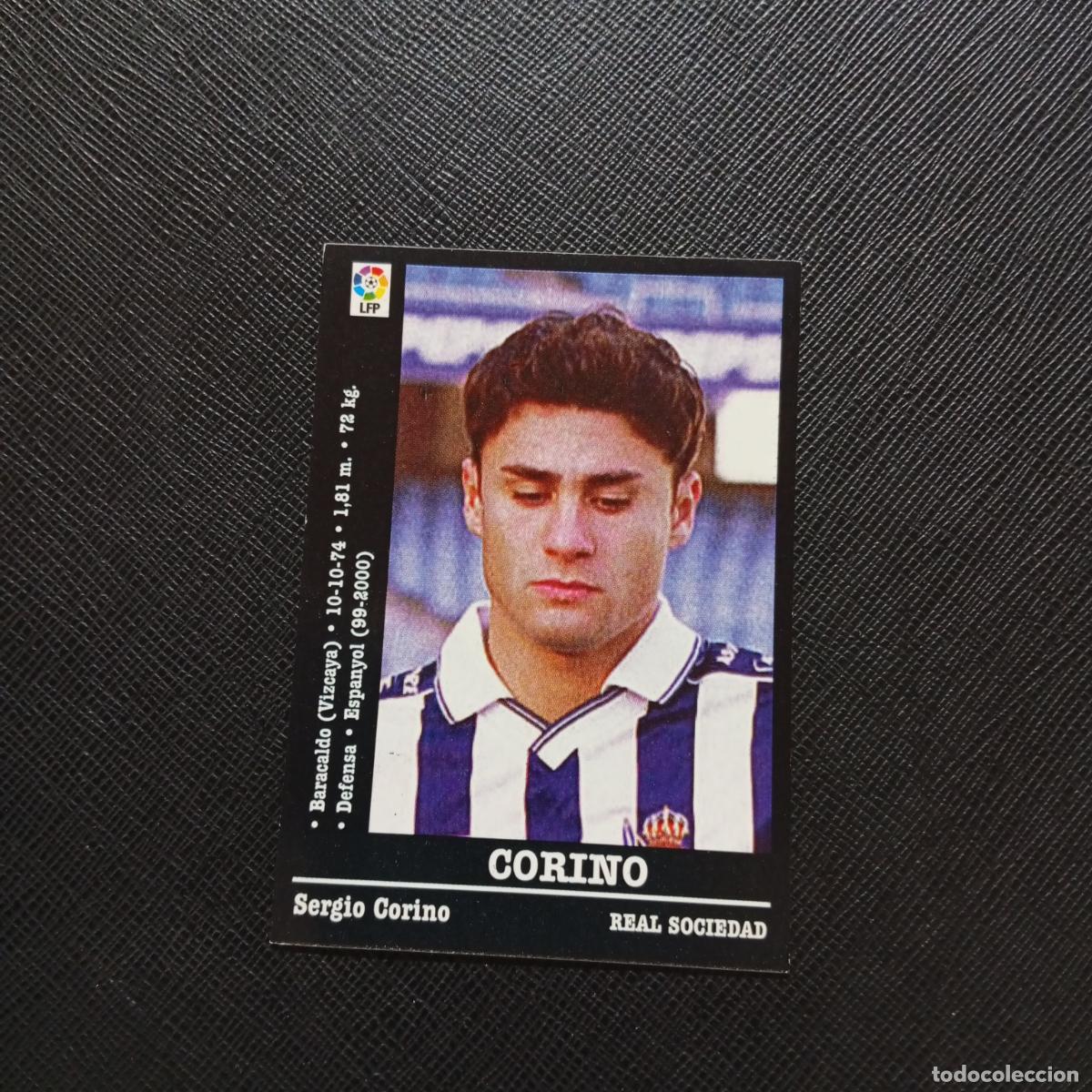 Cromos de F&uacute;tbol: 210 CORINO REAL SOCIEDAD PANINI 2000 2001 CROMO FUTBOL 00 01 LIGA - SIN PEGAR - A165 PG532