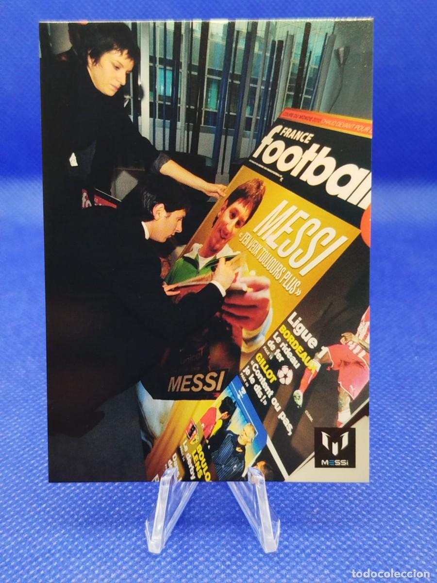 Cromos de F&uacute;tbol: #66 LIONEL MESSI 2013 ICONS OFFICIAL MESSI CARD COLECTION FC BARCELONA