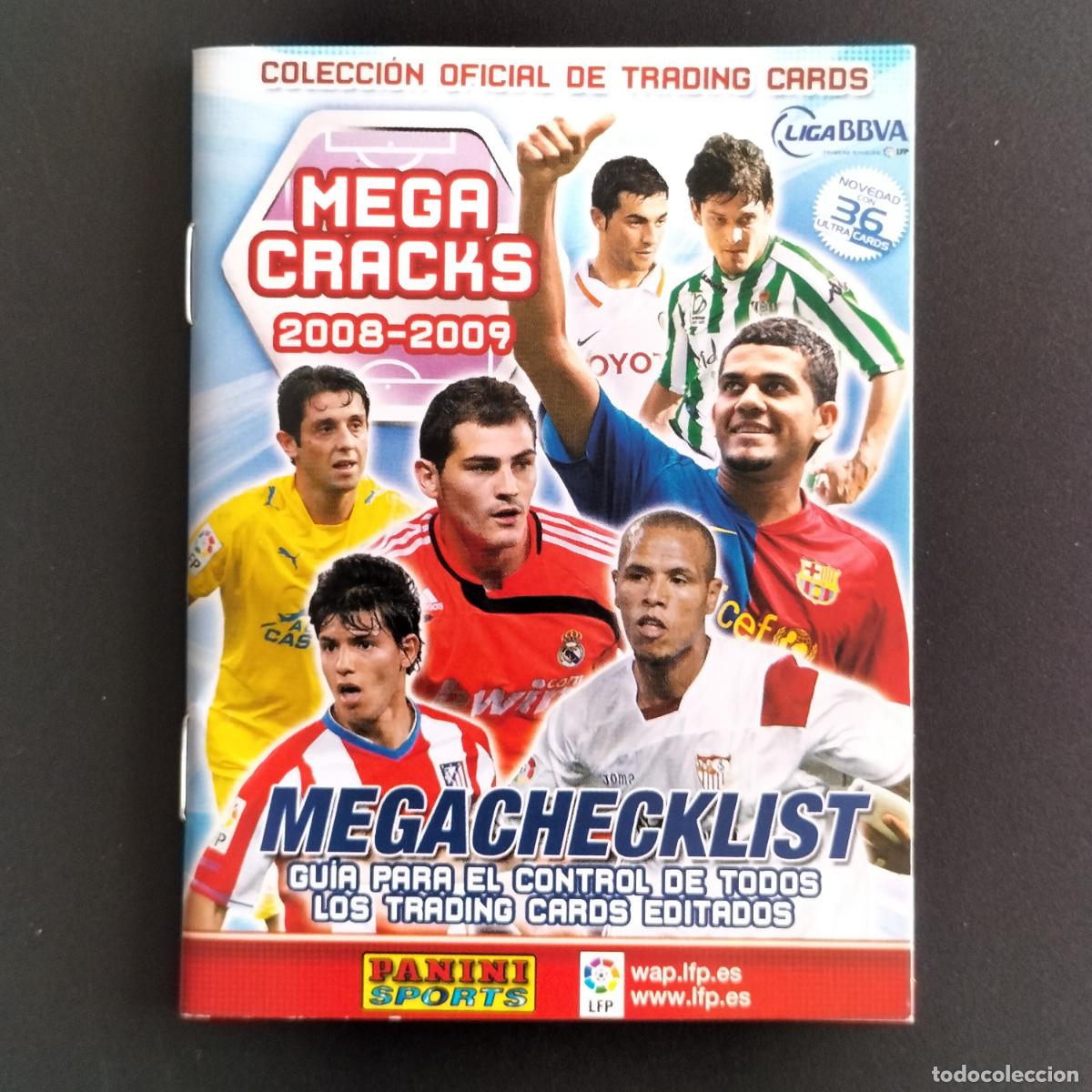 Cromos de F&uacute;tbol: MEGACHECKLIST CHECK LIST LISTA INDICE EQUIPOS CROMOS ALBUM MEGACRACKS LIGA FUTBOL 2008 2009 08 09