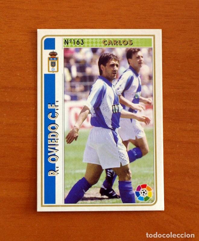 Fu&szlig;ball-Sticker: Real Oviedo -N&ordm; 163 Carlos -Mundicromo Las Fichas de la Liga 1994-1995-94-95