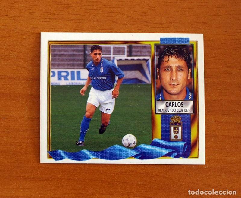 Cromos de F&uacute;tbol: Real Oviedo - Carlos - Ediciones Este Liga 1995-1996, 95-96 - Nunca pegado
