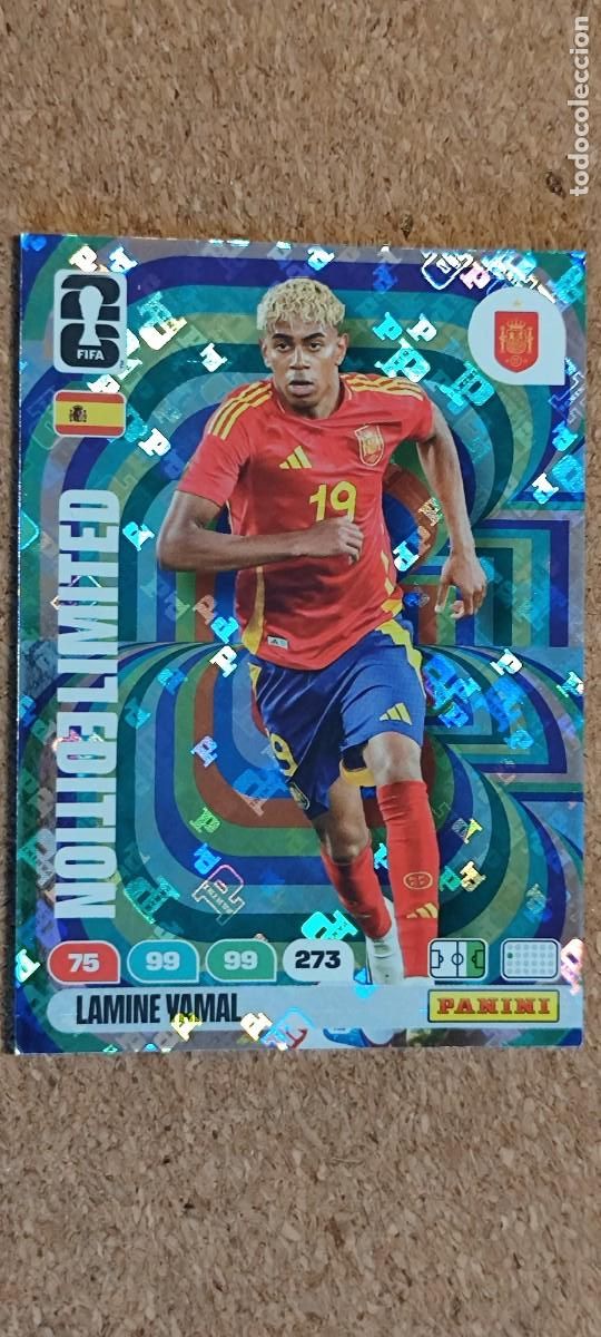 Cromos de F&uacute;tbol: ADRENALYN XL FIFA WORLD CUP 2026 CARD LIMITED EDITION LAMINE YAMAL ESPA&Ntilde;A # 273 PANINI