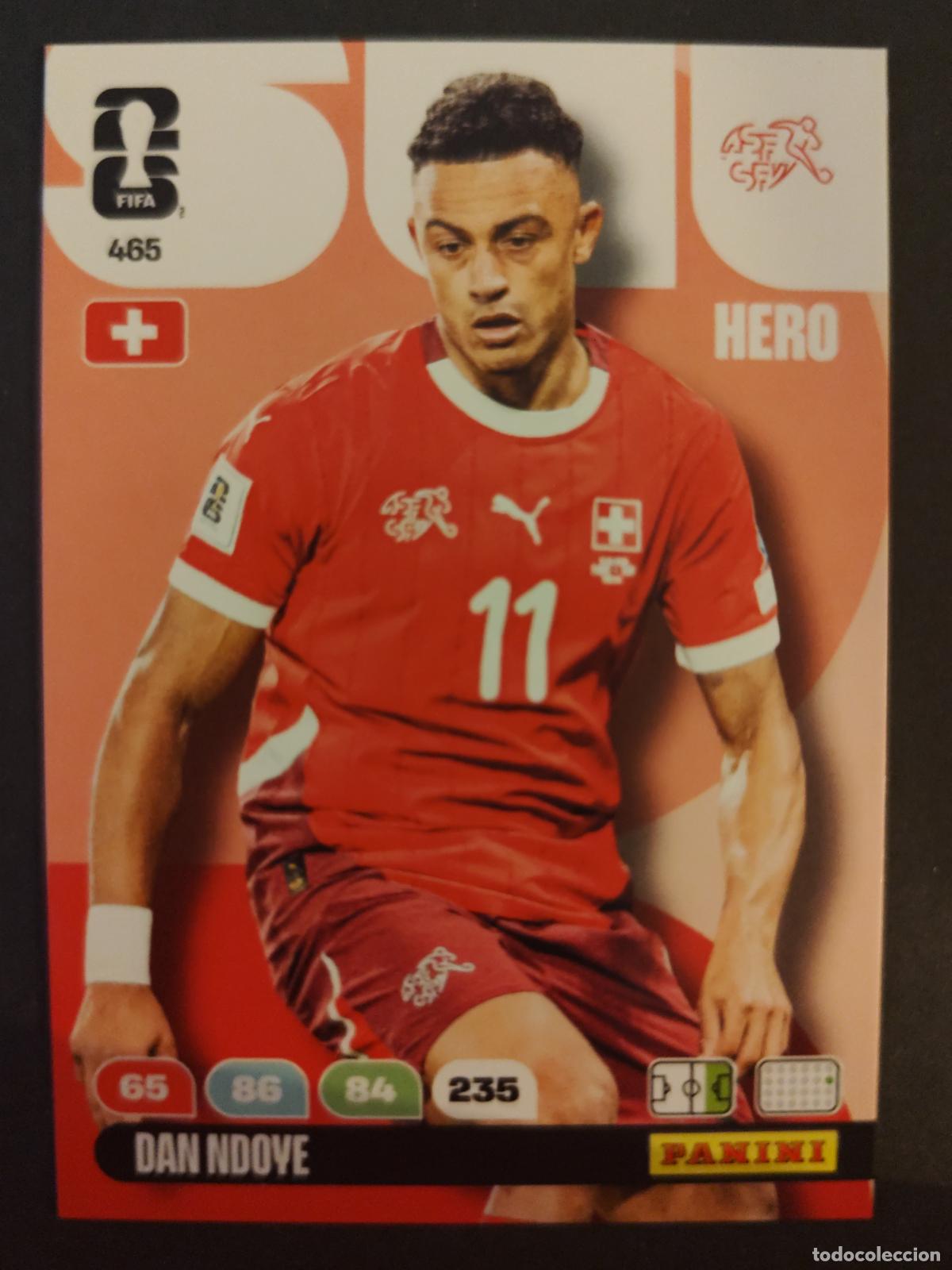 Cromos de F&uacute;tbol: 465 DAN NDOYE SUIZA ADRENALYN MUNDIAL FIFA WORLD CUP 2026 PANINI