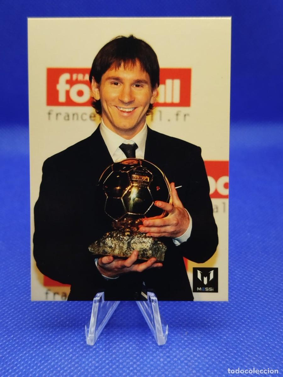 Cromos de F&uacute;tbol: #71 LIONEL MESSI 2013 ICONS OFFICIAL MESSI CARD COLECTION BARCELONA BALON ORO 09