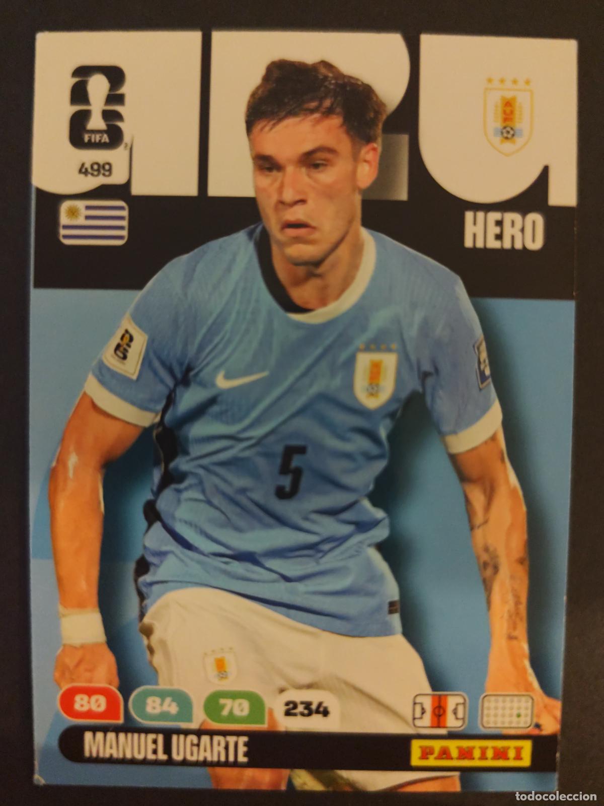 Cromos de F&uacute;tbol: 499 MANUEL UGARTE URUGUAY ADRENALYN MUNDIAL FIFA WORLD CUP 2026 PANINI