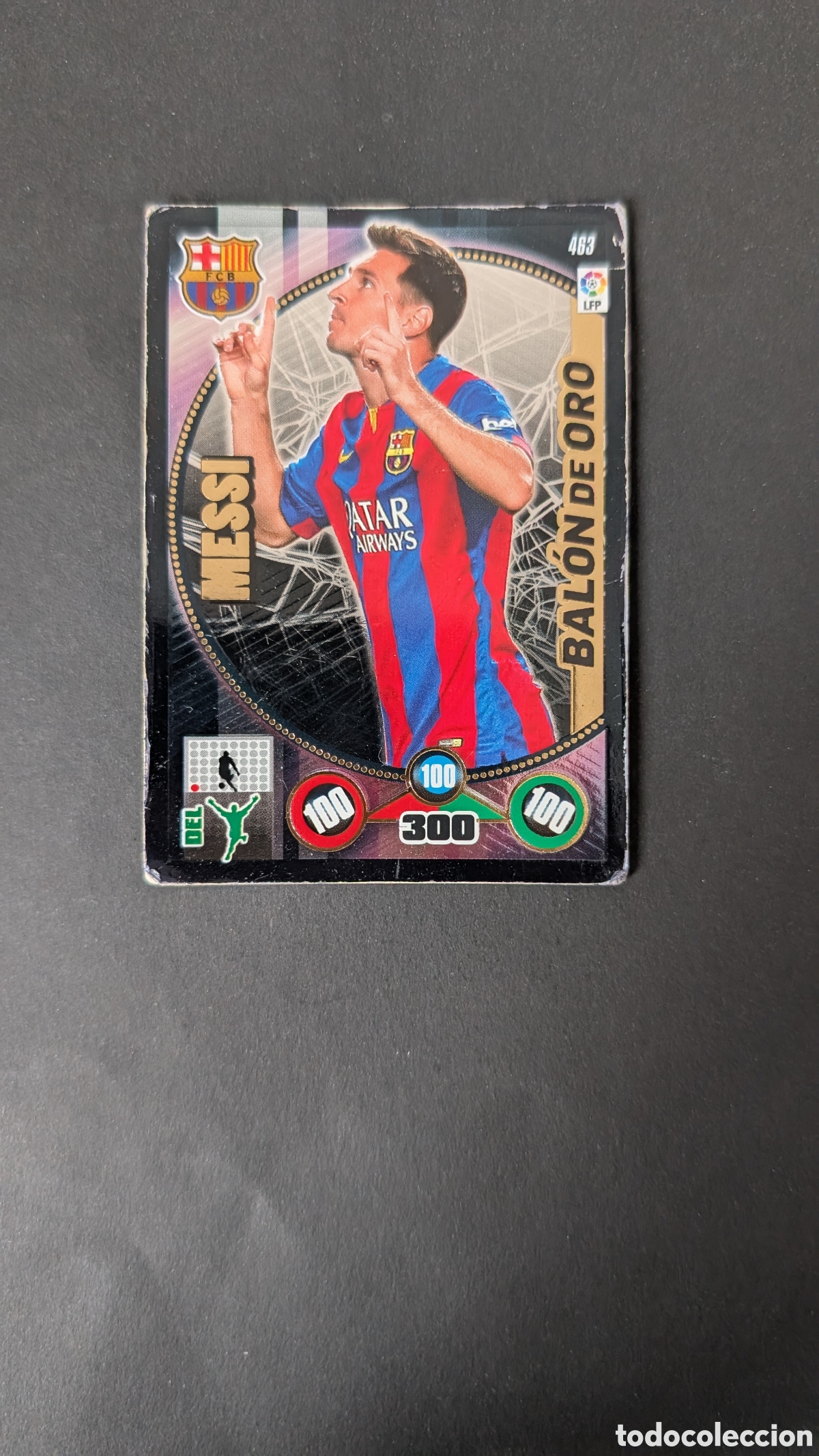 Cromos de F&uacute;tbol: MESSI BARCELONA 463 BALON DE ORO ADRENALYN XL LIGA 2014/15 14 15 PANINI REGULAR ESTADO