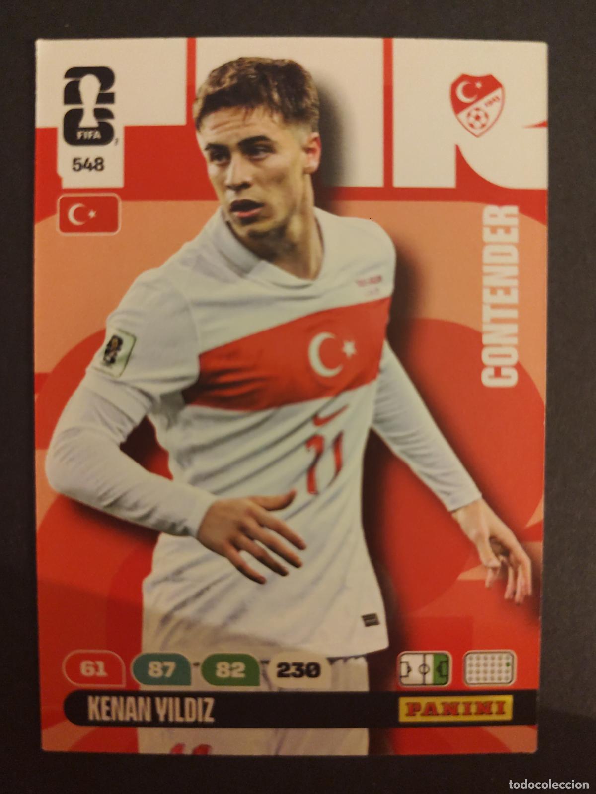 Cromos de F&uacute;tbol: 548 KENAN YILDIZ TURQU&Iacute;A CONTENDERS ADRENALYN MUNDIAL FIFA WORLD CUP 2026 PANINI