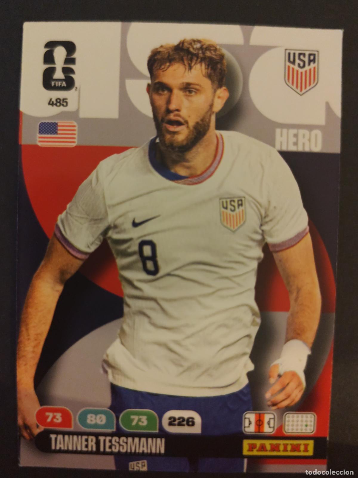 Cromos de F&uacute;tbol: 485 TANNER TESSMANN ESTADOS UNIDOS USA ADRENALYN MUNDIAL FIFA WORLD CUP 2026 PANINI
