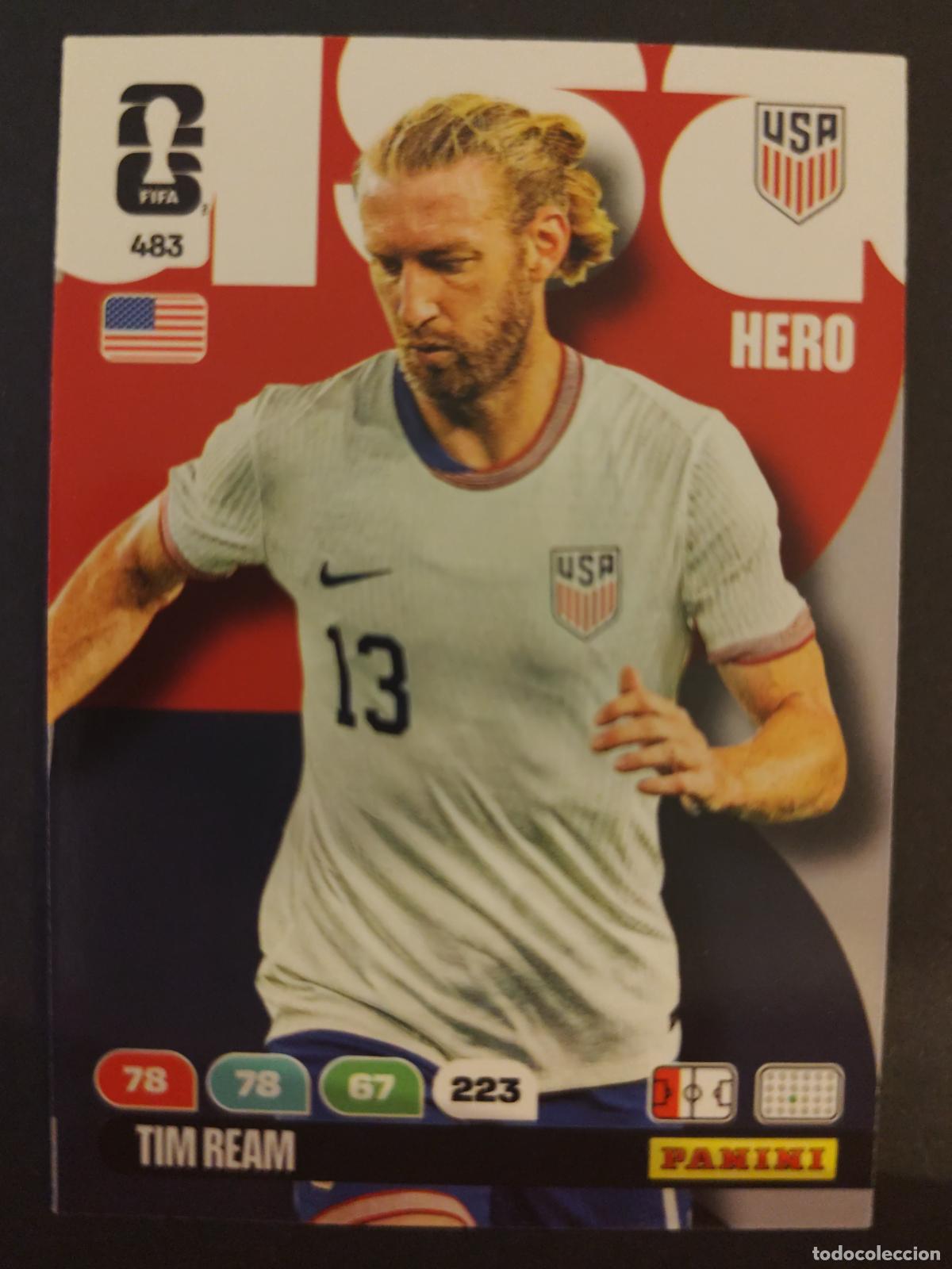 Cromos de F&uacute;tbol: 483 TIM REAM ESTADOS UNIDOS USA ADRENALYN MUNDIAL FIFA WORLD CUP 2026 PANINI