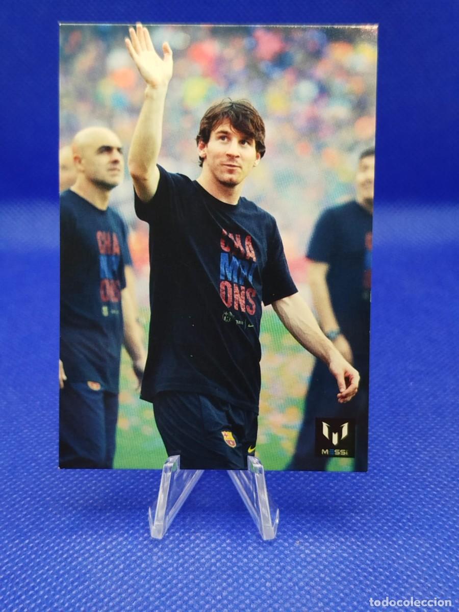 Cromos de F&uacute;tbol: #74 LIONEL MESSI 2013 ICONS OFFICIAL MESSI CARD COLECTION FC BARCELONA