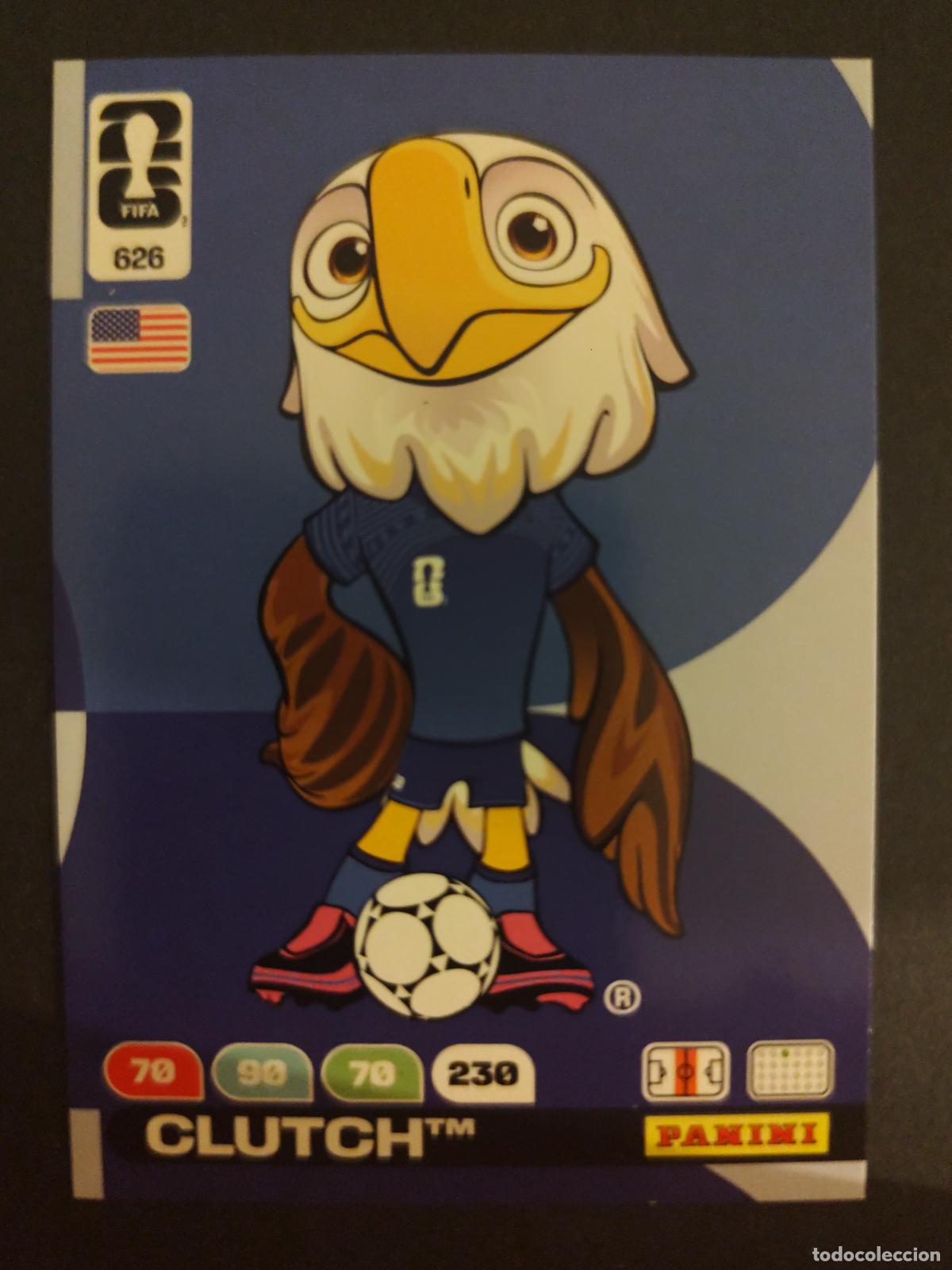 Cromos de F&uacute;tbol: 626 CLUTCH MASCOTA ADRENALYN MUNDIAL FIFA WORLD CUP 2026 PANINI