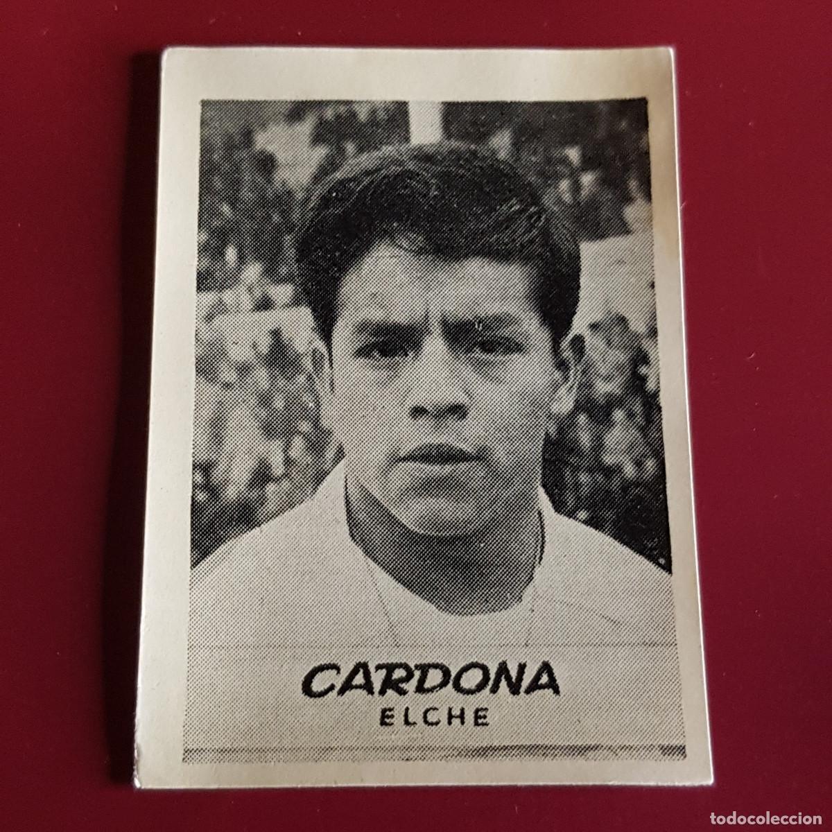 Cromos de F&uacute;tbol: JORNADA DEPORTIVA - FUTBOLISTAS - 1960 1961 - 60 61 - ELCHE - CARDONA - NUNCA PEGADO