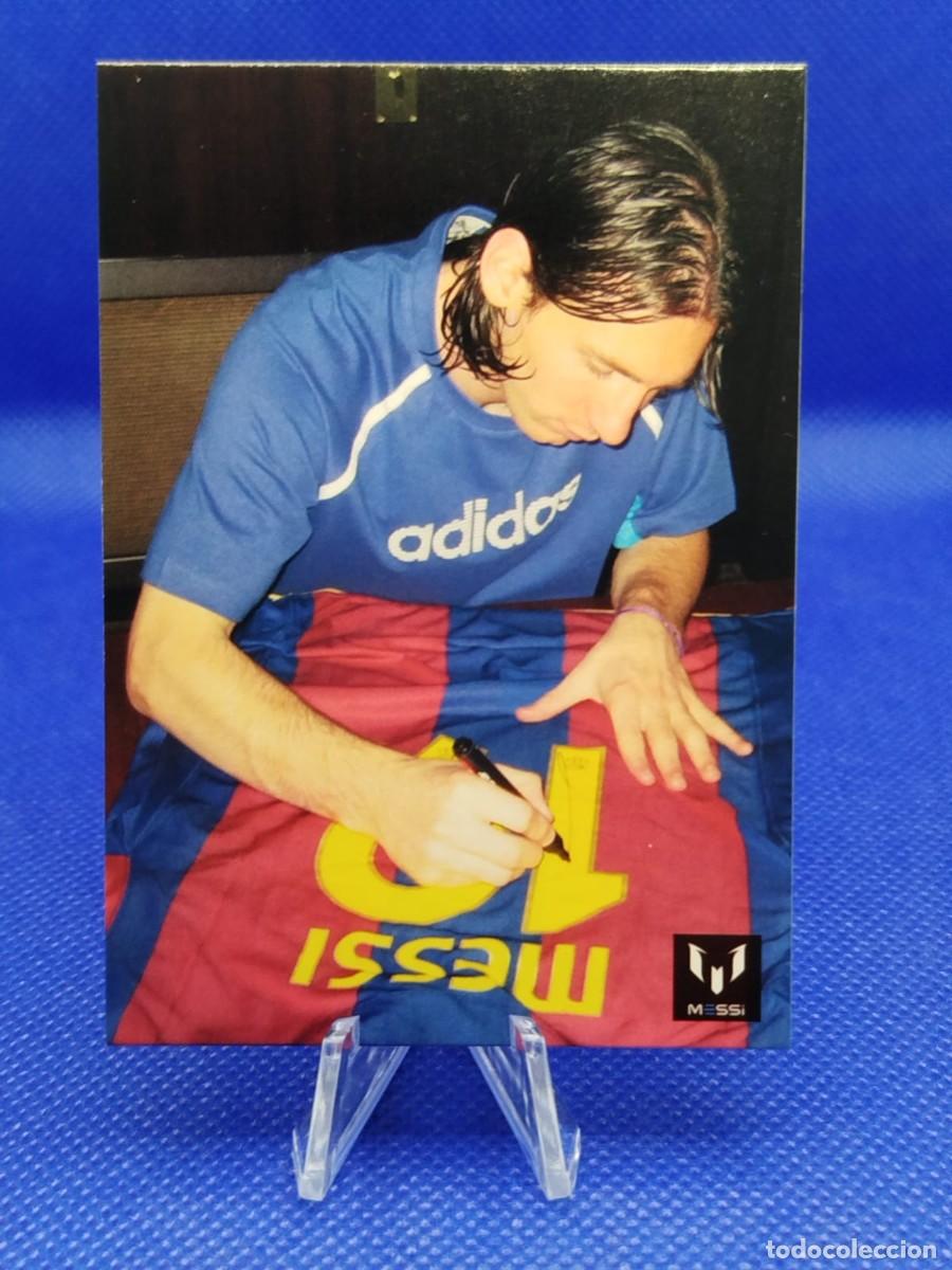 Cromos de F&uacute;tbol: #86 LIONEL MESSI 2013 ICONS OFFICIAL MESSI CARD COLECTION FC BARCELONA