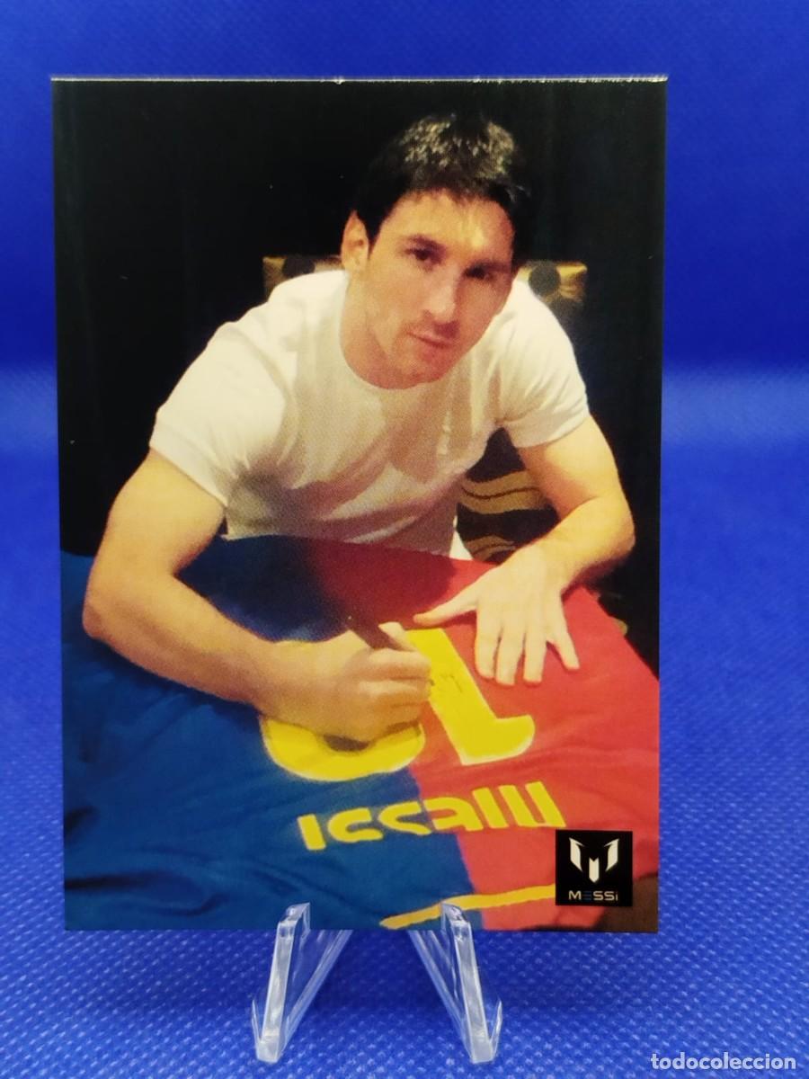 Cromos de F&uacute;tbol: #87 LIONEL MESSI 2013 ICONS OFFICIAL MESSI CARD COLECTION FC BARCELONA