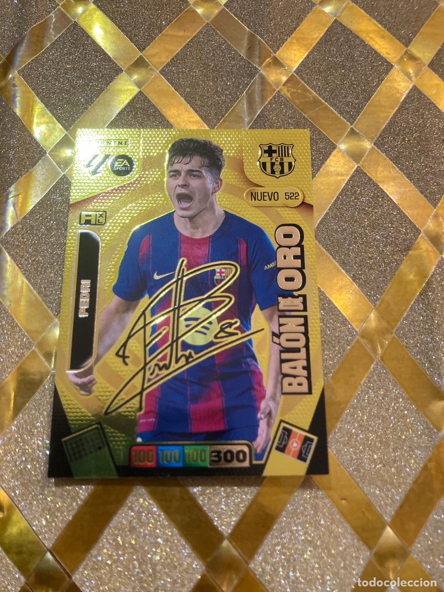 Cromos de F&uacute;tbol: CROMO DE FUTBOL NUMERO 522 PEDRI BARCELONA ESPECIAL BALON DE ORO ADRENALYN XL 2025 2026 PANINI !