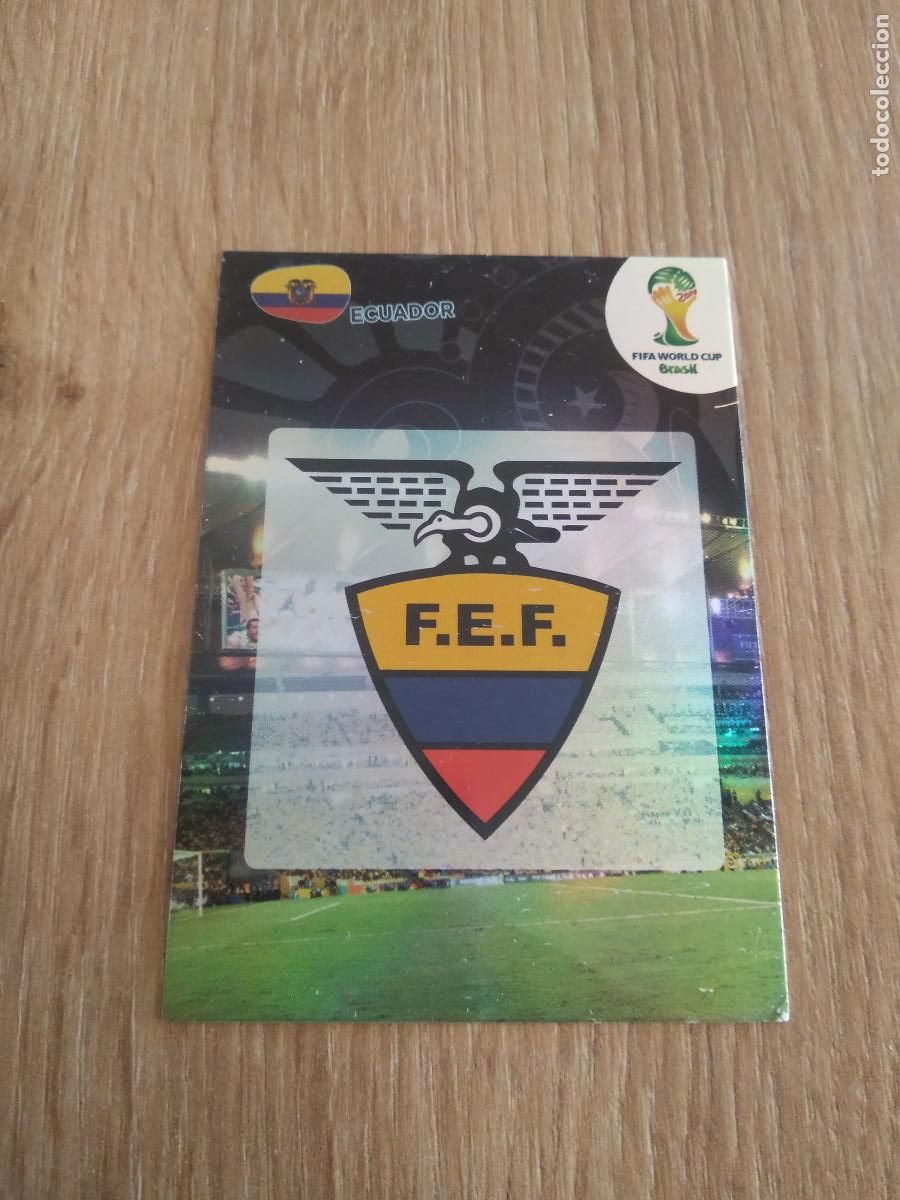 Football Stickers: ESCUDO LOGO ECUADOR CROMO FUTBOL PANINI ADRENALYN MUNDIAL 2014 WORLD CUP COPA DEL MUNDO