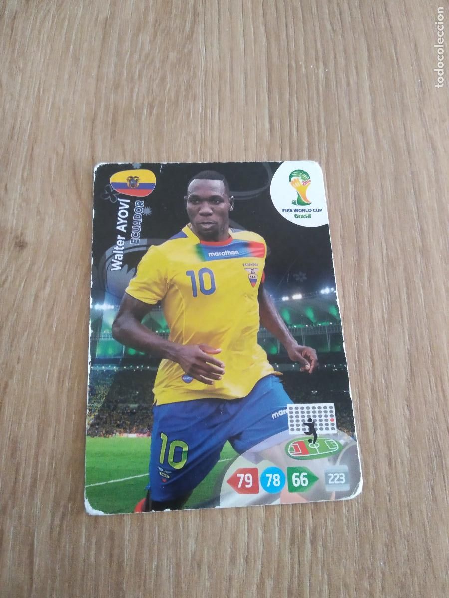 Figurine di Calcio: WALTER AYOVI ECUADOR CROMO FUTBOL PANINI ADRENALYN MUNDIAL 2014 WORLD CUP COPA DEL MUNDO