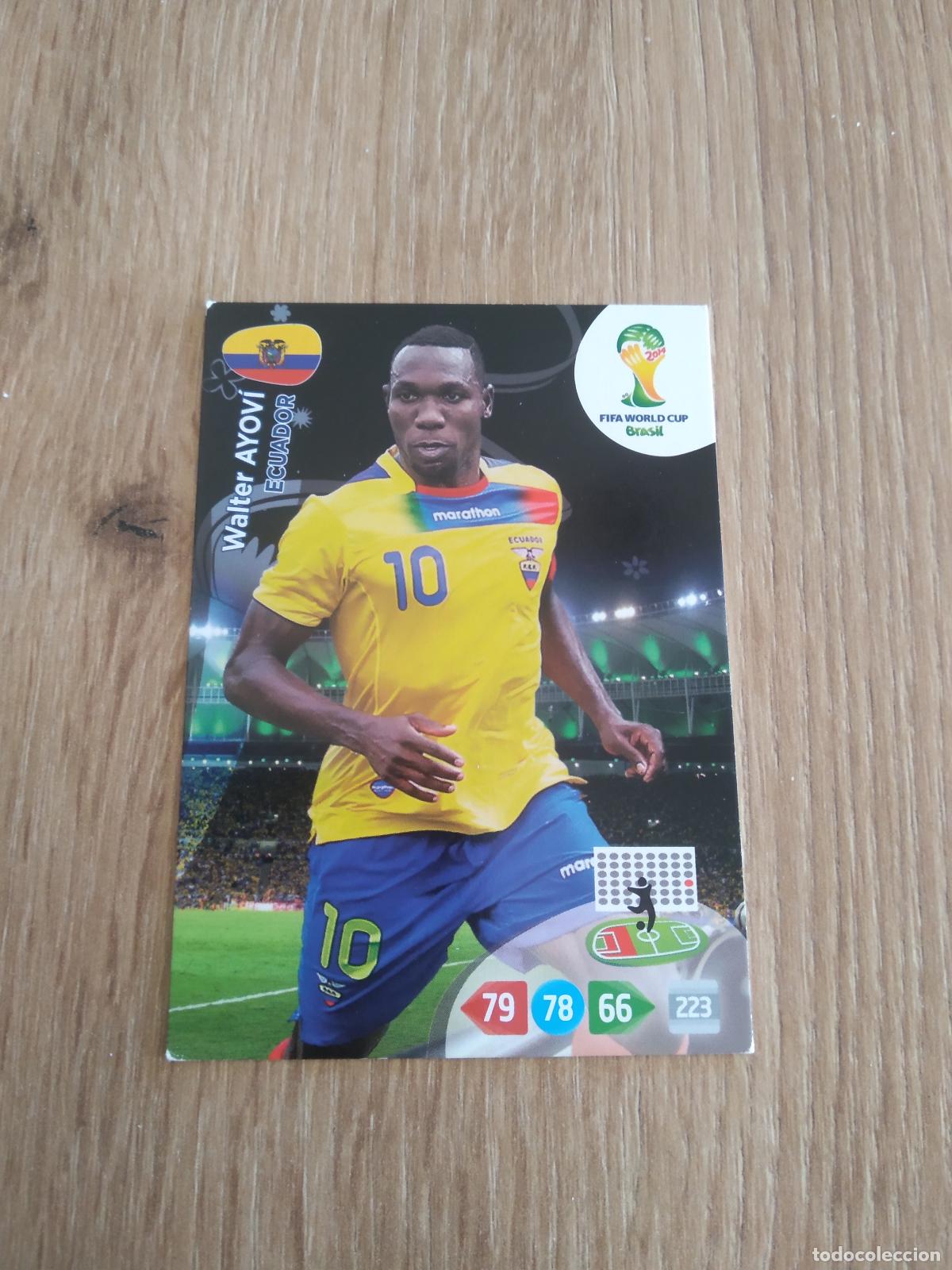 Figurine di Calcio: WALTER AYOVI ECUADOR CROMO FUTBOL PANINI ADRENALYN MUNDIAL 2014 WORLD CUP COPA DEL MUNDO