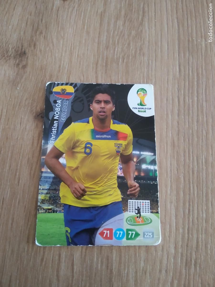 Figurine di Calcio: CHRISTIAN NOBOA ECUADOR CROMO FUTBOL PANINI ADRENALYN MUNDIAL 2014 WORLD CUP COPA DEL MUNDO