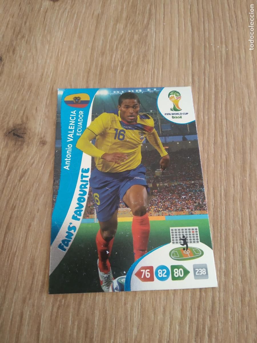Cromos de F&uacute;tbol: ANTONIO VALENCIA ECUADOR CROMO FUTBOL PANINI ADRENALYN MUNDIAL 2014 WORLD CUP COPA DEL MUNDO