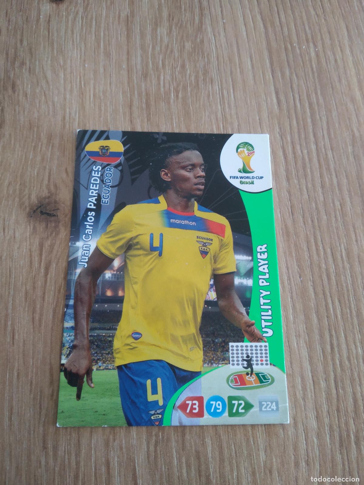 Cromos de F&uacute;tbol: JUAN CARLOS PAREDES ECUADOR CROMO FUTBOL PANINI ADRENALYN MUNDIAL 2014 WORLD CUP COPA DEL MUNDO
