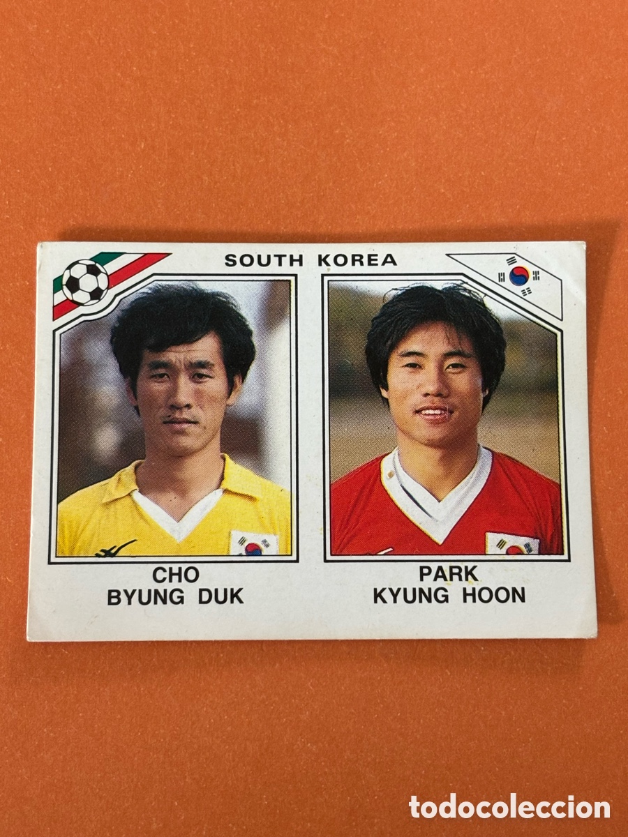 Cromos de F&uacute;tbol: CHO BYUNG DUK / PARK KYUNG HOON DE SOUTH KOREA CROMO N&ordm; 92 MUNDIAL MEXICO 86 WORLD CUP PANINI
