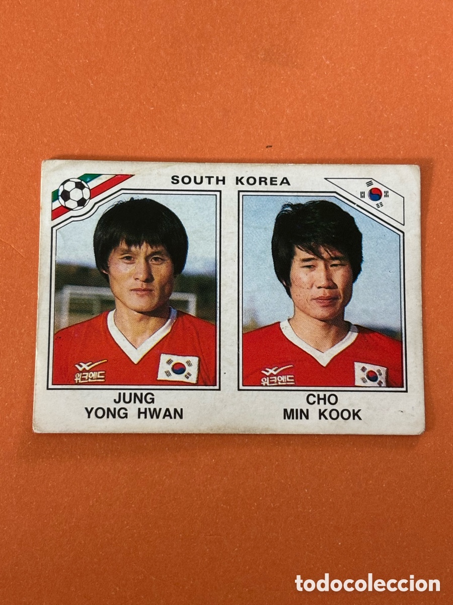 Cromos de F&uacute;tbol: JUNG YONG HWAN - CHO MIN KOOK SELECCION KOREA SUR 93 MUNDIAL MEXICO 1986 86 PANINI NUNCA PEGADO