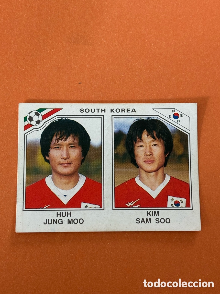 Cromos de F&uacute;tbol: Corea del Sur - 97 Jung Moo-Sam Soo - M&eacute;xico 86 - Editorial Panini 1986 - Nunca pegado