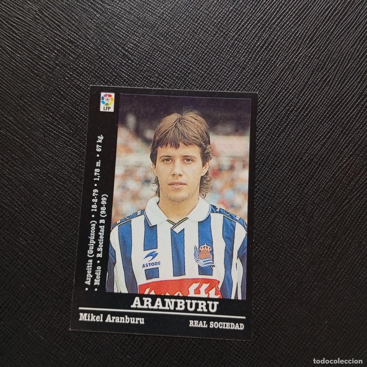 Cromos de F&uacute;tbol: 215 ARANBURU REAL SOCIEDAD PANINI 2000 2001 CROMO FUTBOL 00 01 LIGA - SIN PEGAR - A170 PG271