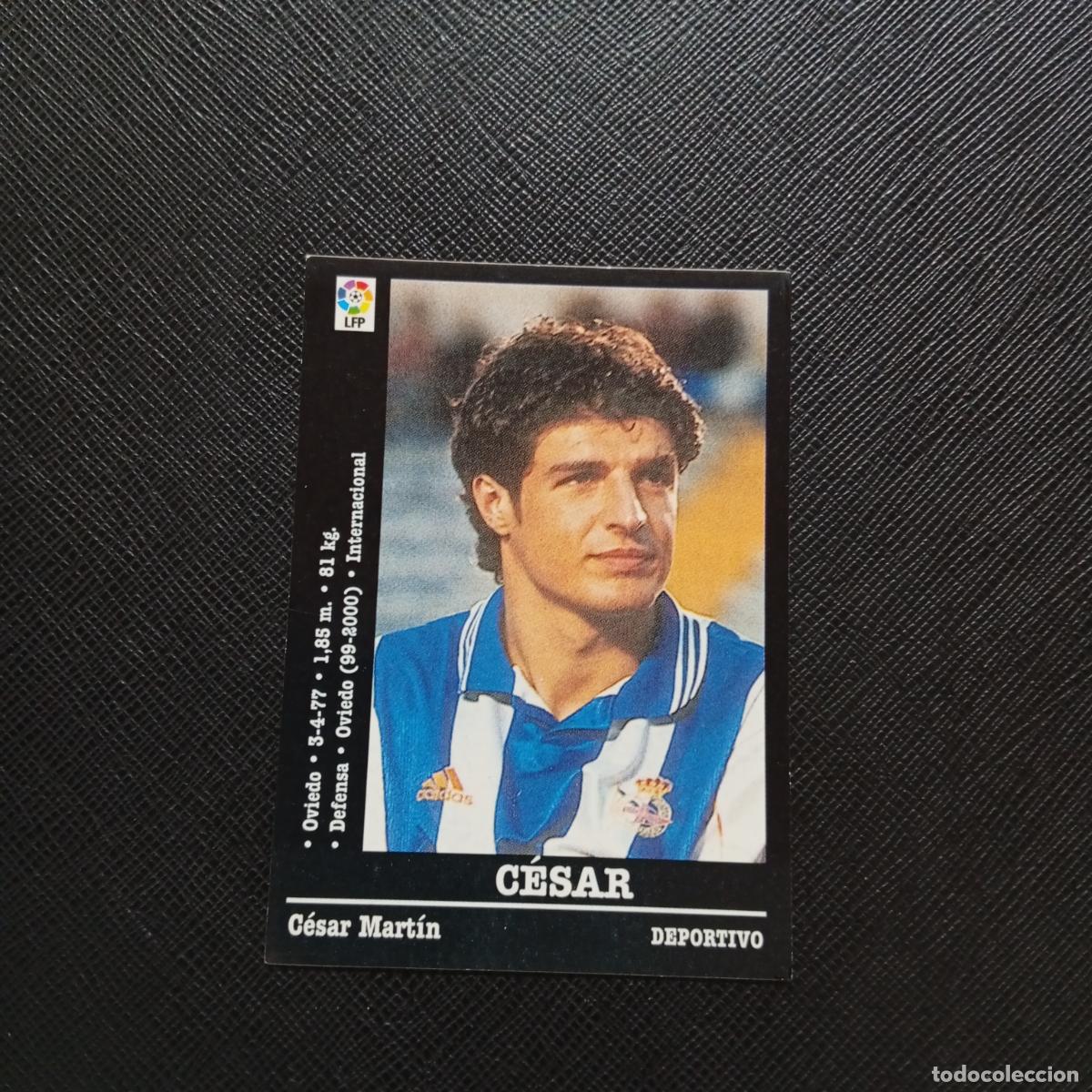 Cromos de F&uacute;tbol: 6 CESAR DEPORTIVO PANINI 2000 2001 CROMO FUTBOL 00 01 LIGA - SIN PEGAR - A170 PG316