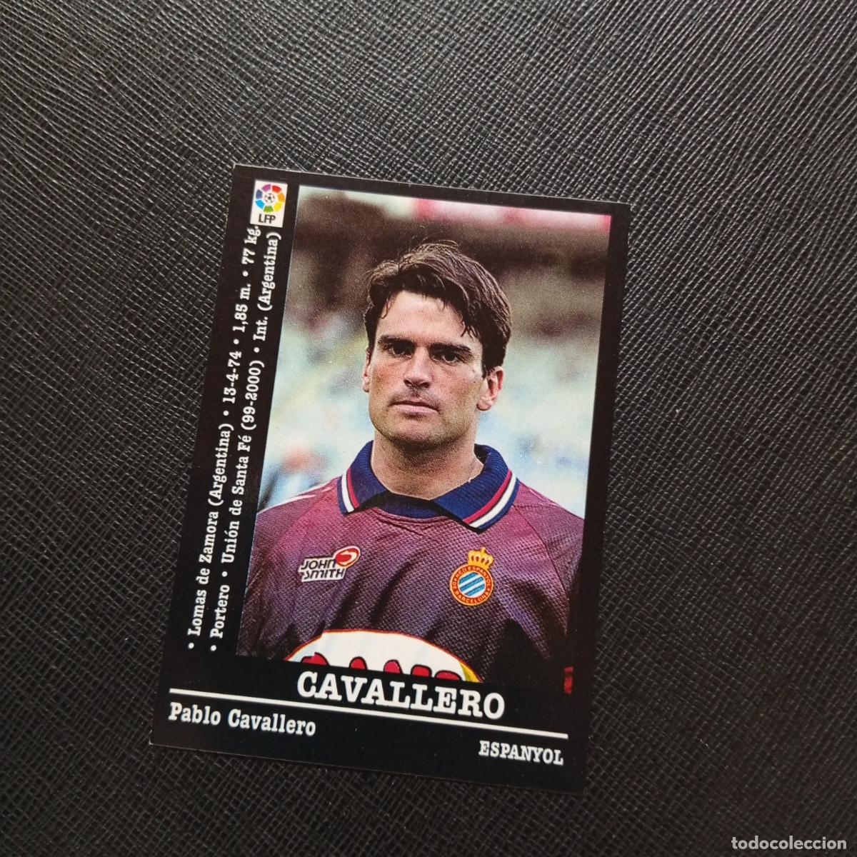 Cromos de F&uacute;tbol: 223 CAVALLERO ESPA&Ntilde;OL PANINI 2000 2001 CROMO FUTBOL 00 01 LIGA - SIN PEGAR - A170 PG343