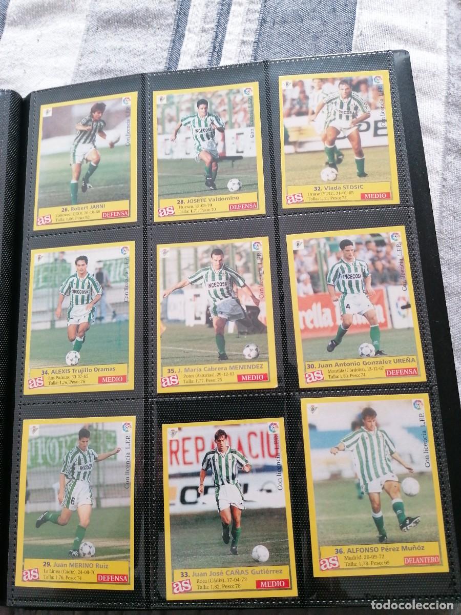 Cromos de F&uacute;tbol: Real betis as 1995-1996 completo