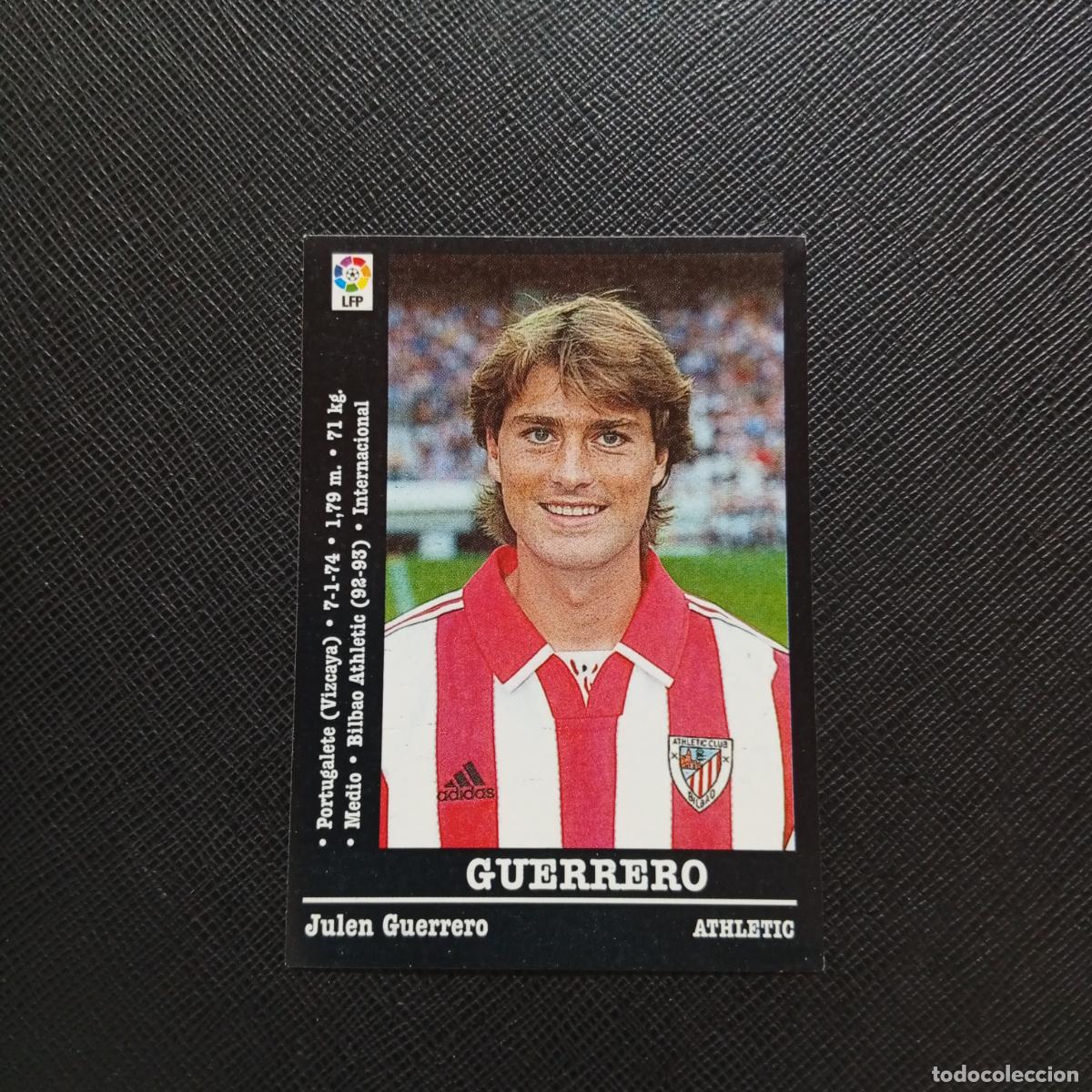 Cromos de F&uacute;tbol: 182 GUERRERO BILBAO PANINI 2000 2001 CROMO FUTBOL 00 01 LIGA - SIN PEGAR - A170 PG388