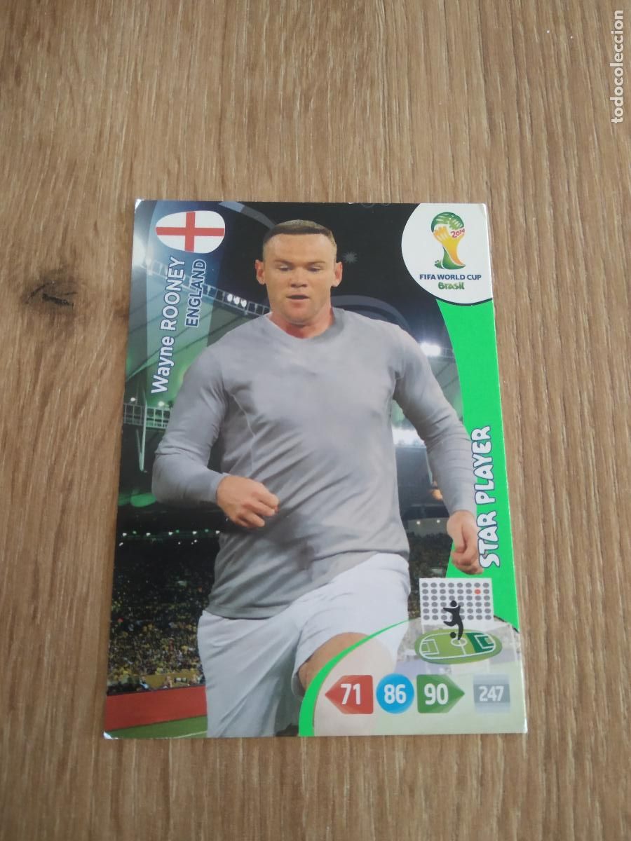 Cromos de F&uacute;tbol: ROONEY INGLATERRA CROMO FUTBOL PANINI ADRENALYN MUNDIAL 2014 WORLD CUP COPA DEL MUNDO