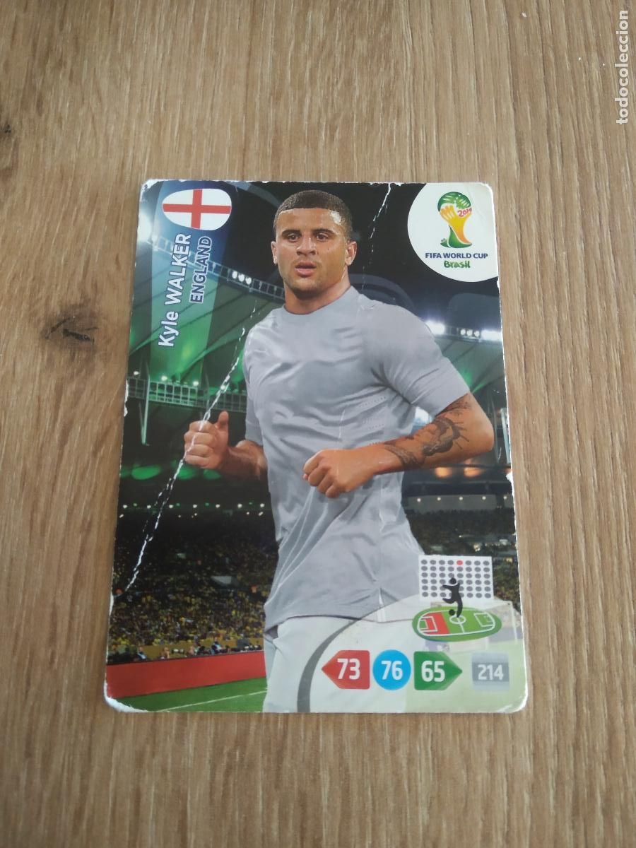 Cromos de F&uacute;tbol: KYLE WALKER INGLATERRA CROMO FUTBOL PANINI ADRENALYN MUNDIAL 2014 WORLD CUP COPA DEL MUNDO