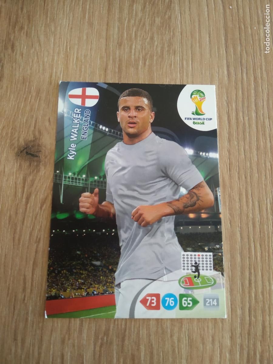 Cromos de F&uacute;tbol: KYLE WALKER INGLATERRA CROMO FUTBOL PANINI ADRENALYN MUNDIAL 2014 WORLD CUP COPA DEL MUNDO