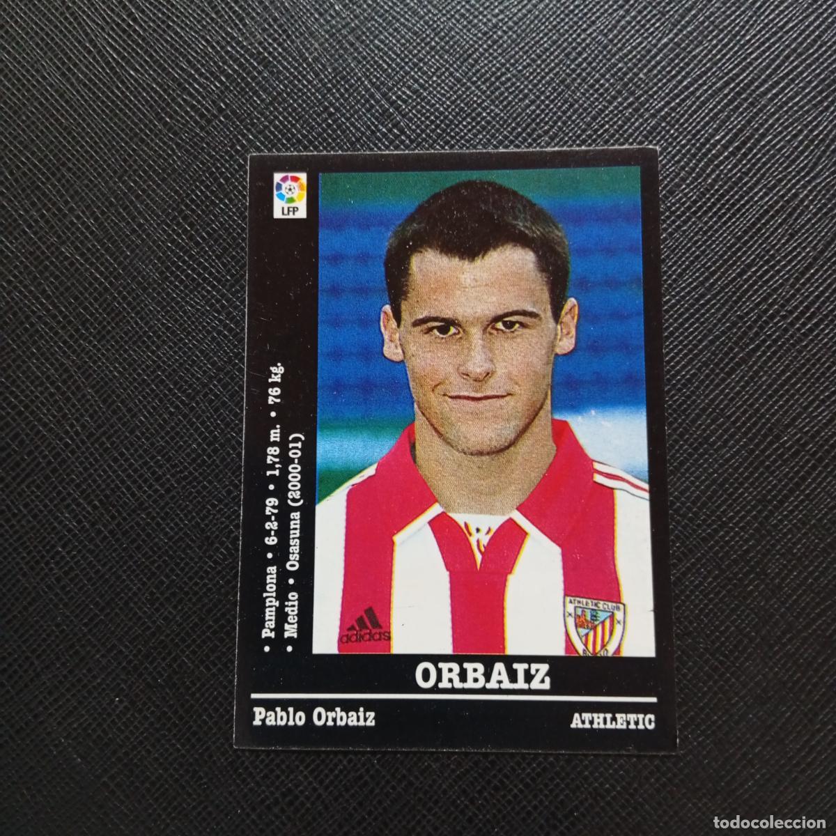 Cromos de F&uacute;tbol: ORBAIZ BILBAO PANINI 2000 2001 CROMO FUTBOL 00 01 LIGA - SIN PEGAR - A170 PG442 ULTIMO FICHAJE
