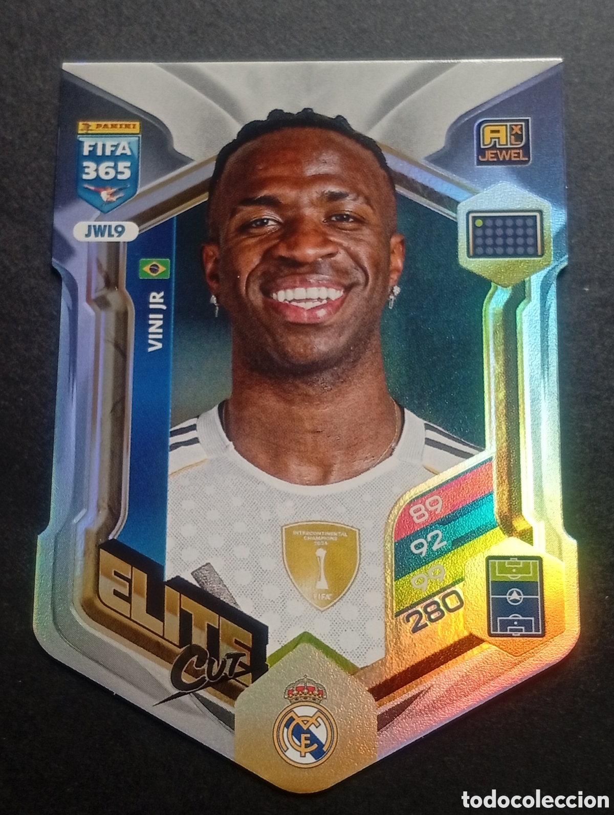Cromos de F&uacute;tbol: JwL9 elite cut VINI REAL MADRID VINICIUS JR FIFA ADRENALYN XL 365 2025 2026 26 CROMO TOPPS BRASIL
