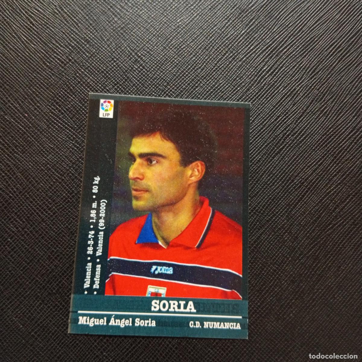 Cromos de F&uacute;tbol: 278 SORIA NUMANCIA PANINI 2000 2001 CROMO FUTBOL 00 01 LIGA - SIN PEGAR - A170 PG460