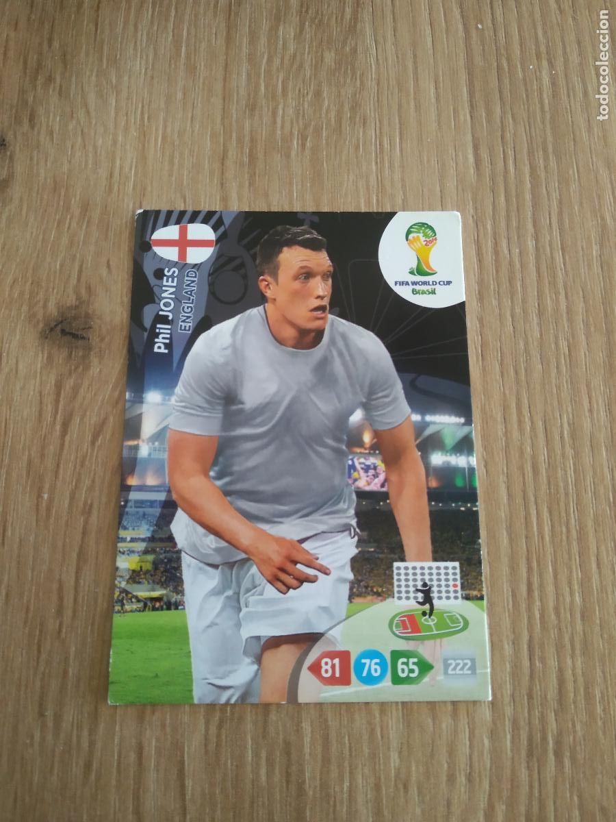 Cartes &agrave; collectionner de Football: PHIL JONES INGLATERRA CROMO FUTBOL PANINI ADRENALYN MUNDIAL 2014 WORLD CUP COPA DEL MUNDO