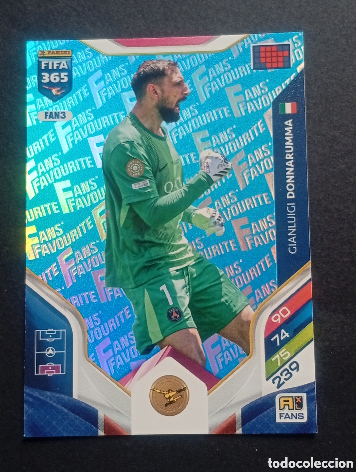 Cromos de F&uacute;tbol: FAN3 paralela blue DONNARUMMA PSG ADRENALYN 365 2025 2026 25 26 CROMO PANINI TOPPS
