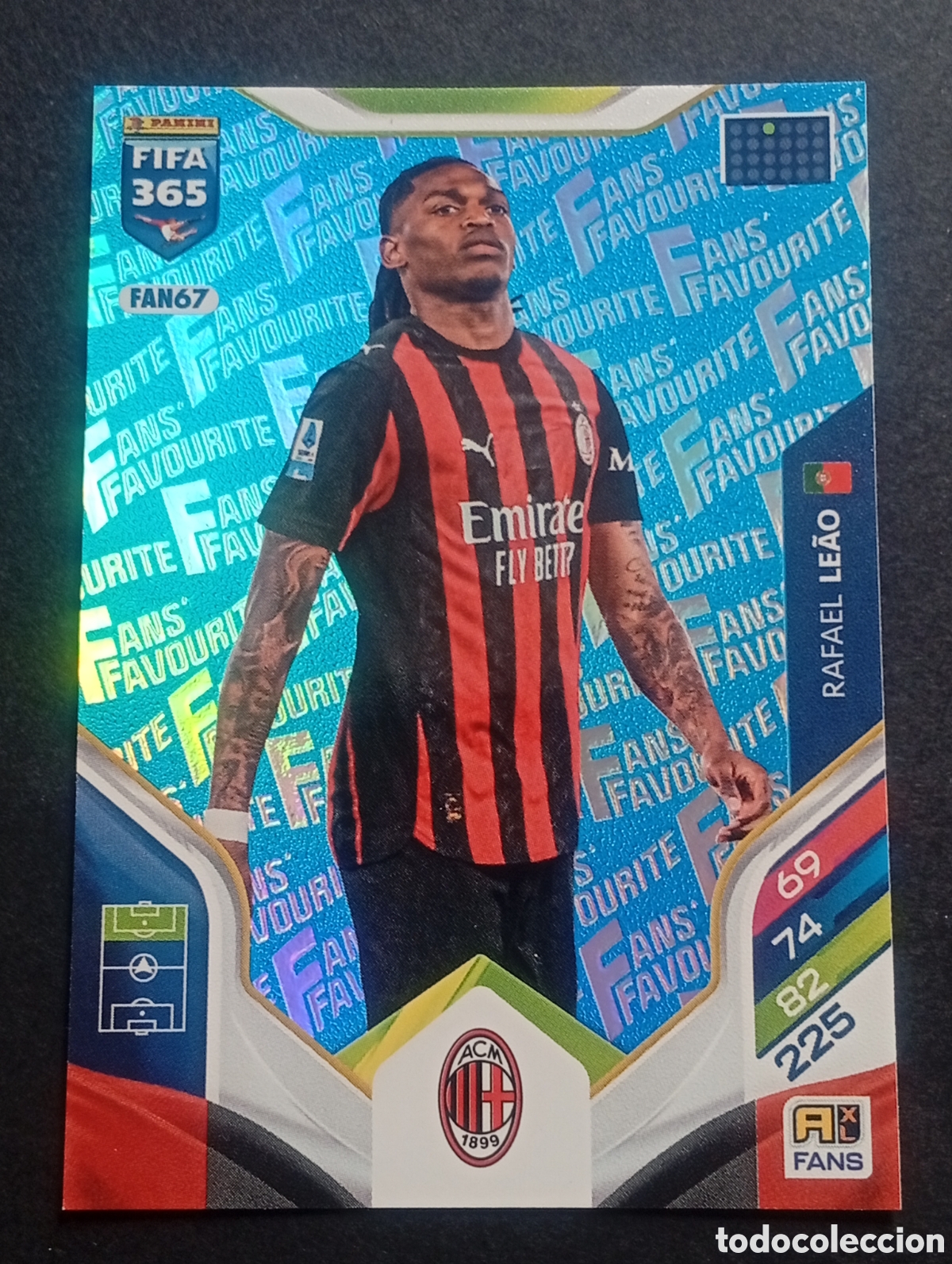 Cromos de F&uacute;tbol: FAN67 paralela blue LEAO MILAN ADRENALYN 365 2025 2026 25 26 CARD CROMO PANINI TOPPS