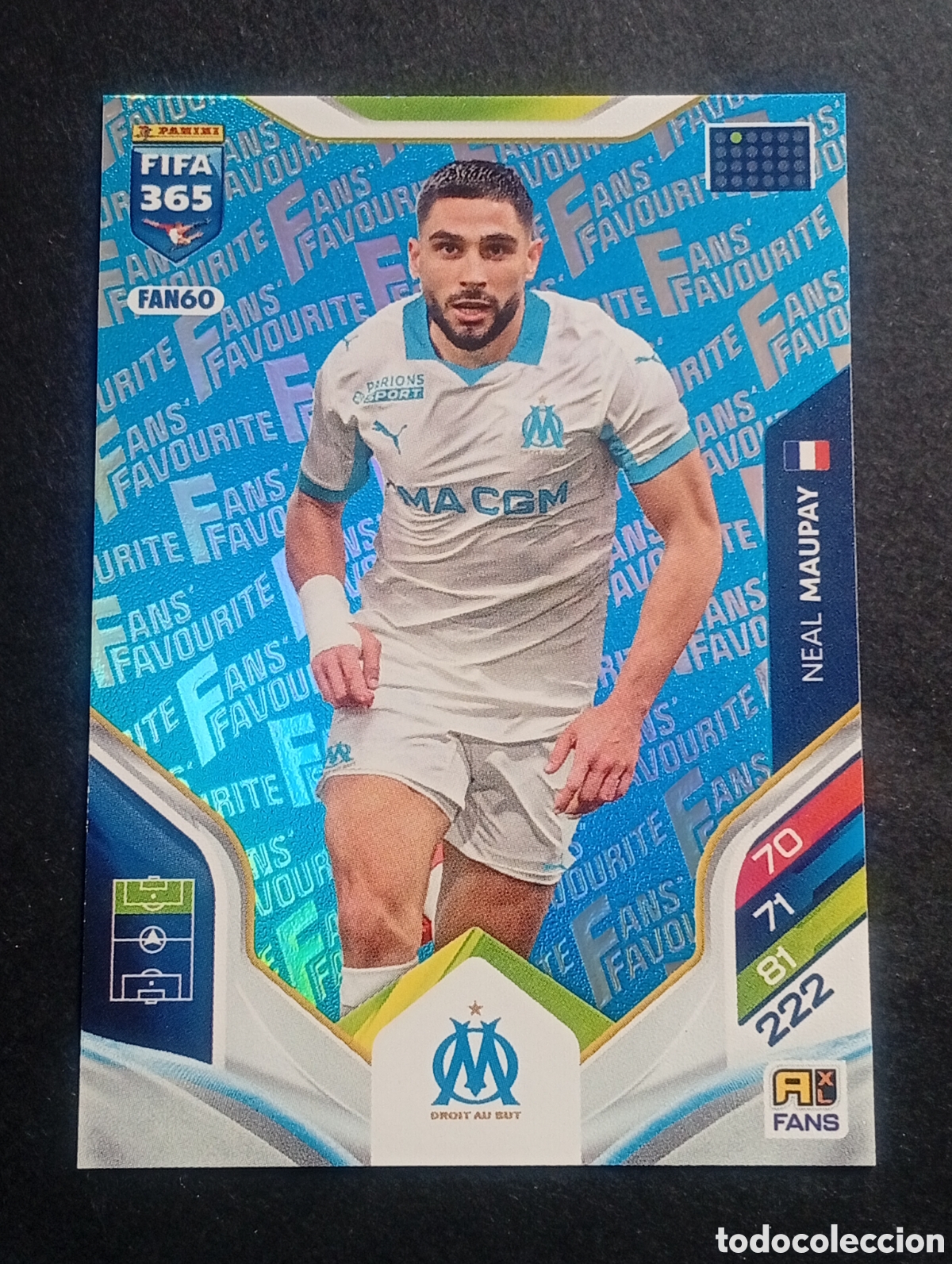 Cromos de F&uacute;tbol: FAN60 paralela blue MAUPAY MARSELLA ADRENALYN FIFA 365 2025 2026 25 26 CARD PANINI TOPPS