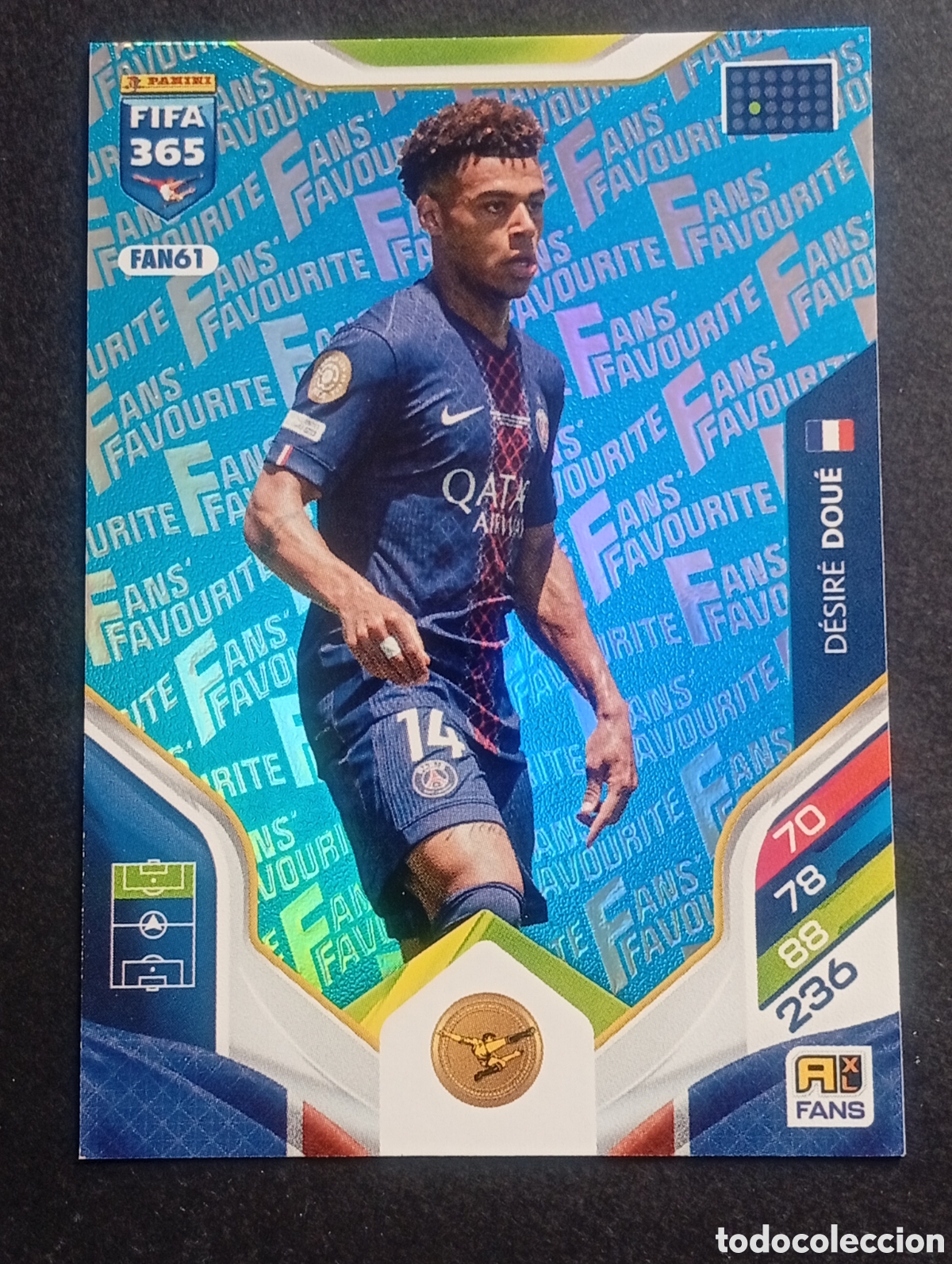 Cromos de F&uacute;tbol: FAN61 paralela blue DOUE PSG ADRENALYN 365 2025 2026 25 26 CARD CROMO PANINI TOPPS