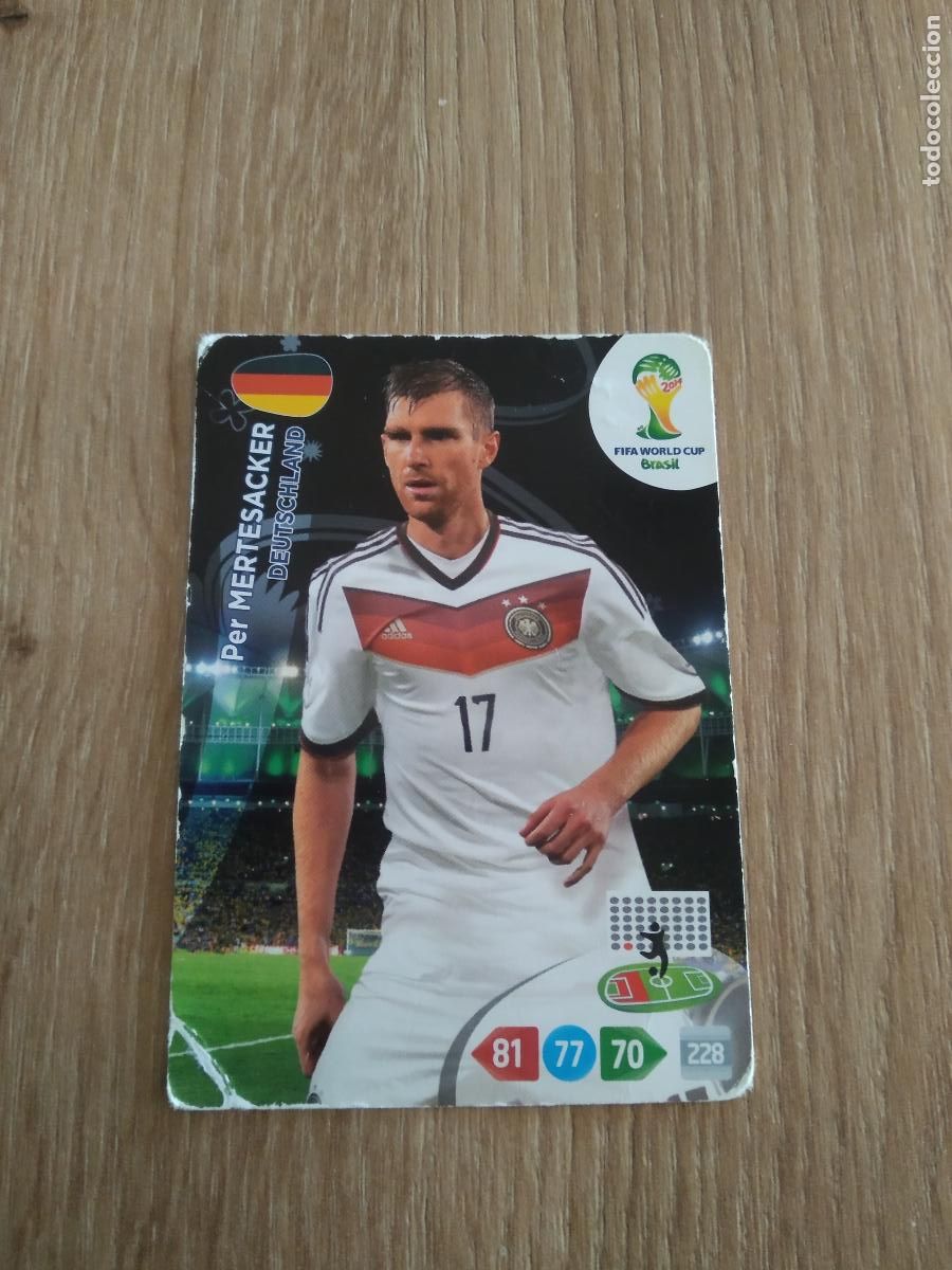 Cromos de F&uacute;tbol: PER MERTESACKER ALEMANIA CROMO FUTBOL PANINI ADRENALYN MUNDIAL 2014 WORLD CUP COPA DEL MUNDO