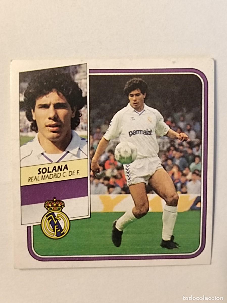 Cromos de F&uacute;tbol: SOLANA REAL MADRID C.F. LIGA 89/90 ESTE