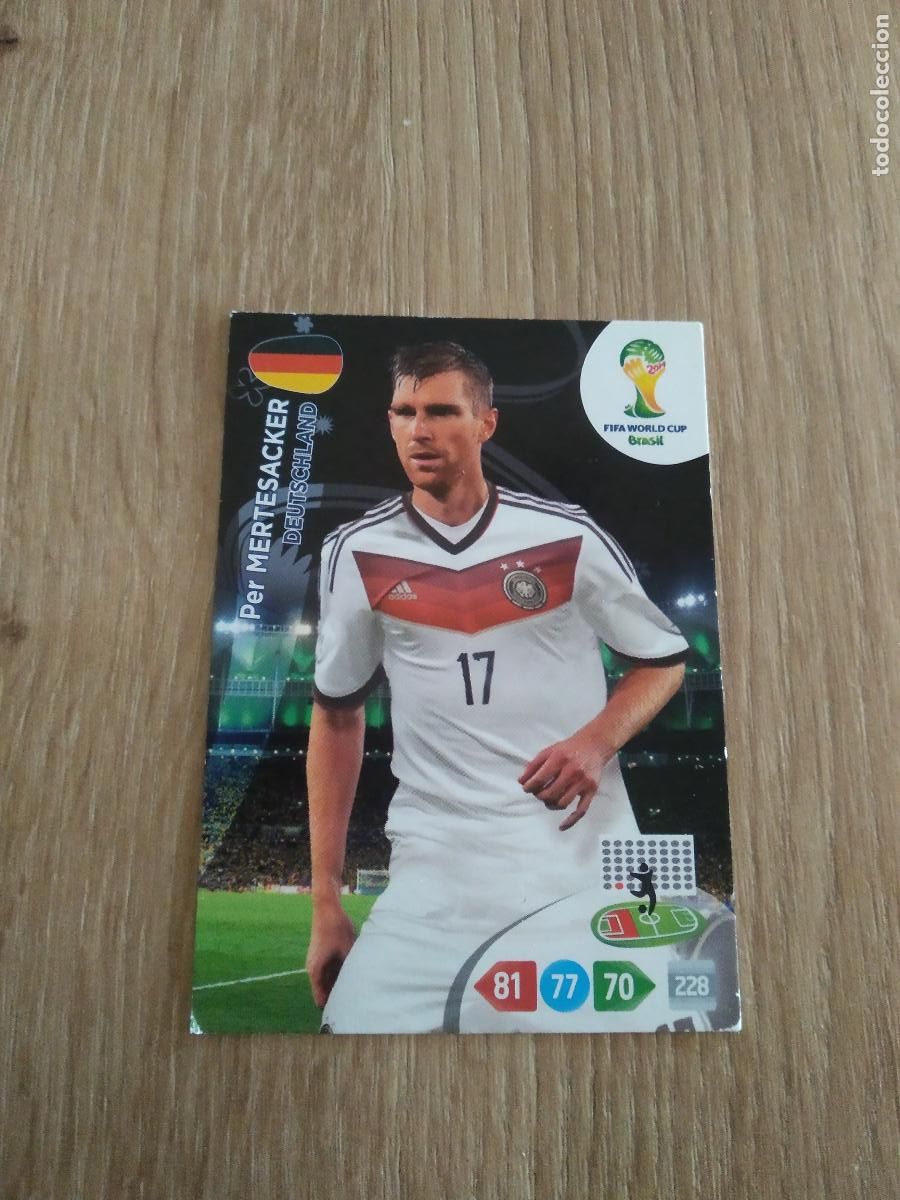 Cromos de F&uacute;tbol: PER MERTESACKER ALEMANIA CROMO FUTBOL PANINI ADRENALYN MUNDIAL 2014 WORLD CUP COPA DEL MUNDO