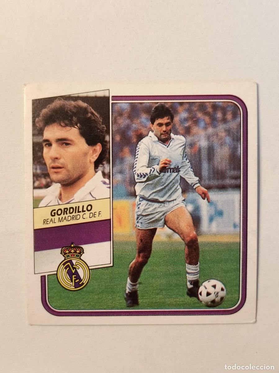 Cromos de F&uacute;tbol: GORDILLO REAL MADRID C.F. LIGA 89/90 ESTE